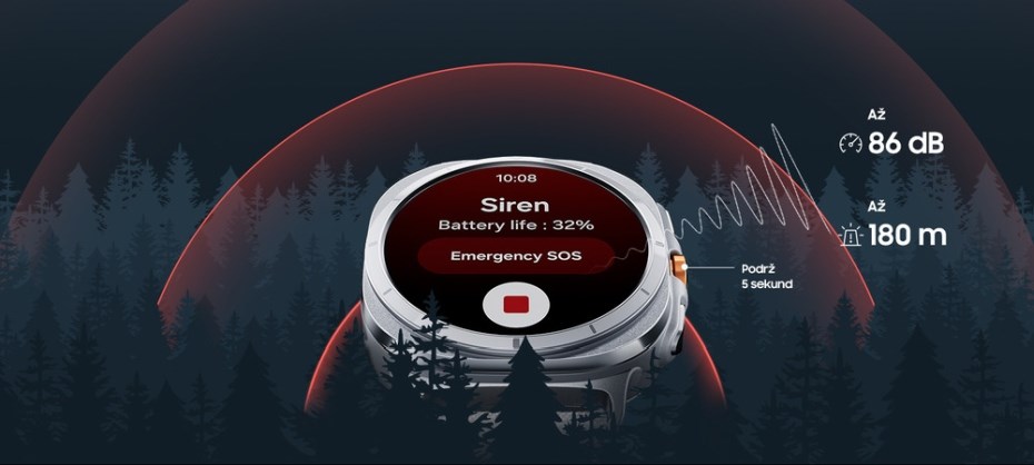 Samsung Galaxy Watch Ultra 2025 siréna